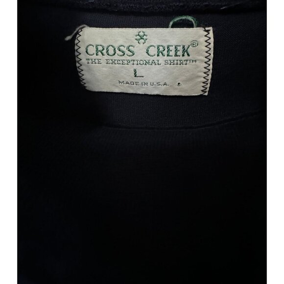 Vintage Cross Creek The Exceptional Shirt Long Sleeve Navy Blue Men's Large L - Picture 4 of 5